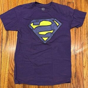 DC Comics Purple Tee with bizarro Emblem